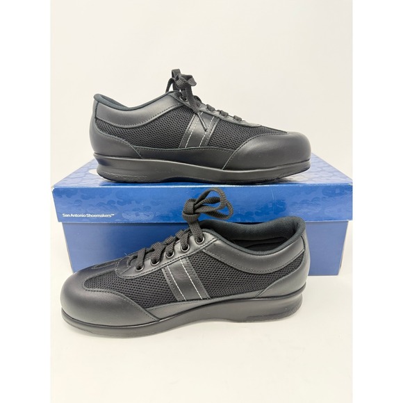 SAS FT Mesh Women 5M Black Sneakers Leather Shoes NEW IN BOX - Picture 3 of 8